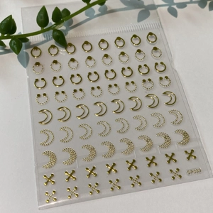 Gold Moon Mix Nail Art Stickers