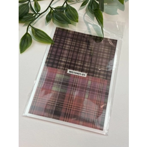 Highland Plaid Nail Art Stickers