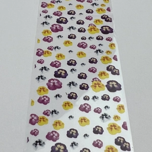 *** NEW *** Viola Pansies Nail Art Foil - 1 Meter