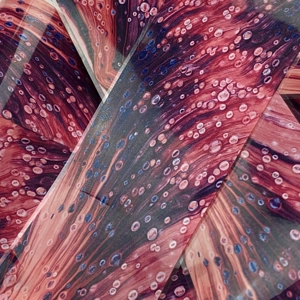 Swirling Garnet Nail Art Foil - 1 Meter