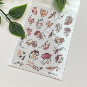 Abstract Lovers Nail Art Stickers