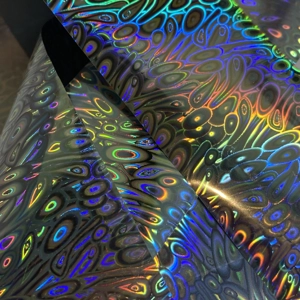 Holographic Peacock Feather Nail Art Foil - 1 Meter