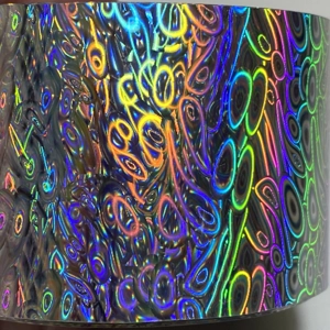 Holographic Peacock Feather Nail Art Foil - 1 Meter