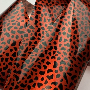 Red Jungle Print Nail Art Foil - 1 Meter