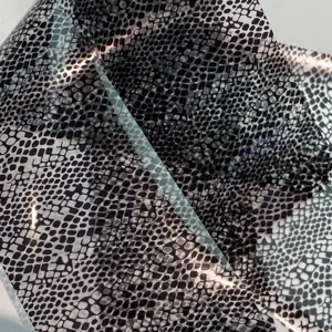 Black on Clear Snakeskin Nail Art Foil - 1 Meter