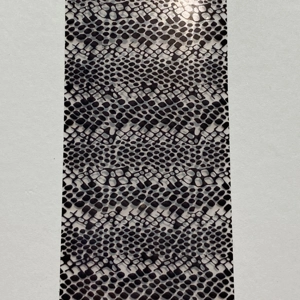 Black on Clear Snakeskin Nail Art Foil - 1 Meter