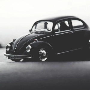 Retro Black Volkswagen Beetle