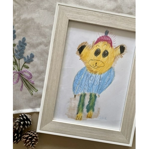 Fluffy Bear | Drawn by Little artist O. D. R