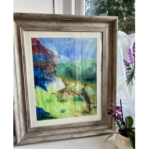 May, Winkworth Arboretum | Acrylic on rice paper