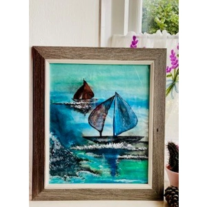 Bon Voyage | Ink Wash and Acrylic on rice paper