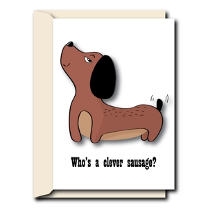 Clever Sausage | Graduation Card | Exam Congratulations Card