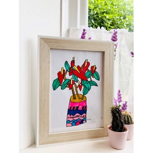 Flamingo Flower | Drawn by Little artist O. D. R