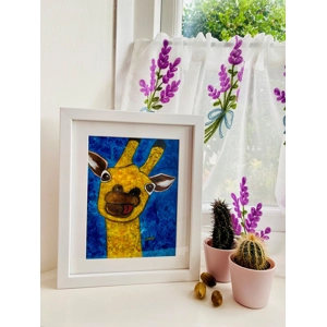 A Loveable Giraffe | Acrylic on rice paper A Loveable Giraffe | Acrylic on rice paper