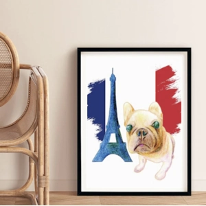 Paris Eiffel Tower Art Print | Coloured Pencil on paper
