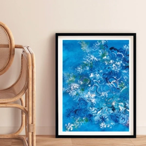 A Bunch of Blues | Acrylic on rice paper