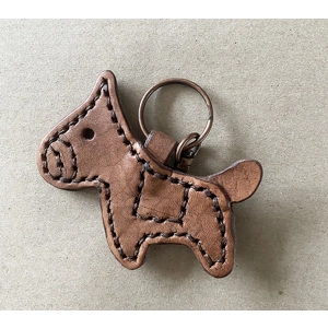 Genuine Leather Horse Keyring