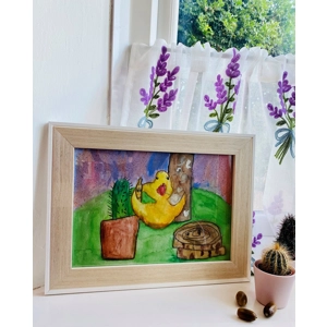 On the Table | Painted by Little artist O. D. R
