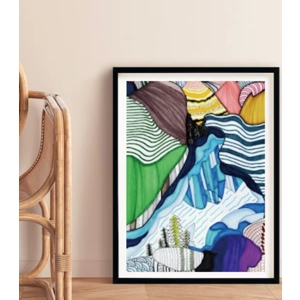 Rocky Mountains | Coloured Marker on paper
