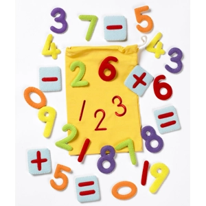 Numbers and Maths signs motifs