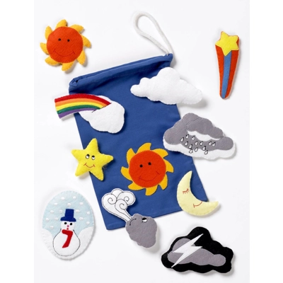 Sky & Weather felt motifs