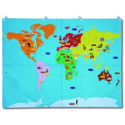 Fabric world map - small