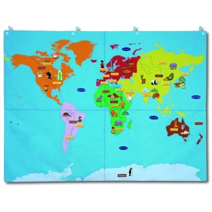 Fabric world map - small