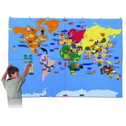 Fabric World Map - Giant size