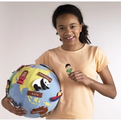 Fabric world globe small