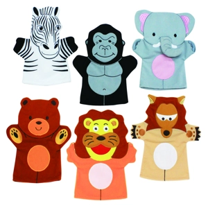 Wild Animals hand puppets - ..