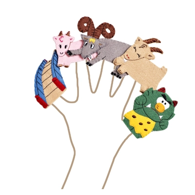 Billy Goats Gruff finger puppets