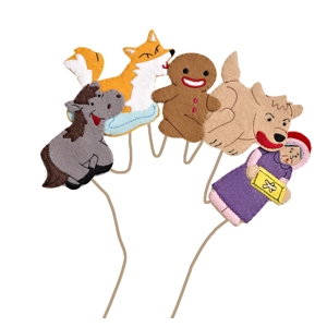 Gingerbread Man finger puppets