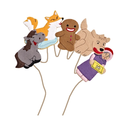 Gingerbread Man finger puppets