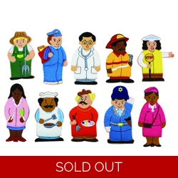 Careers finger puppets