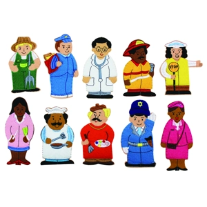 Careers finger puppets