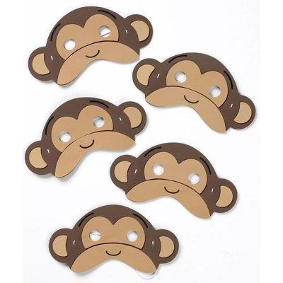 Five Little Monkeys jumping on the bed mask set.