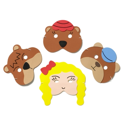 Goldilcoks & the 3 Bears mask Set