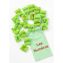 Number Bean Bags - French