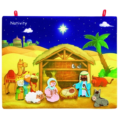 Nativity fabric wallhanging