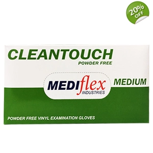 100x Disposable Gloves Powder Free Clear Vinyl Medical RubberFree Protective PPE