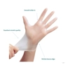 100x Disposable Gloves Powder Free Clear Vinyl Medical RubberFree Protective PPE