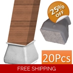 20Pcs Padded Silicon furniture leg protector for Chairs Tables Grey color