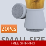 20Pcs SMALL Padded Silicon furniture floor protectors for Chairs Tables Round ..