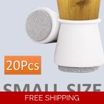 20Pcs SMALL Padded Silicon furniture floor protectors for Chairs Tables Round ..