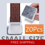 20Pcs small Padded Silicon furniture floor protectors for Chairs Tables Square..