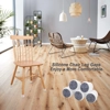 20Pcs Padded Silicon furniture floor protectors for Chairs Tables Round White
