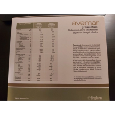 AVEMAR Granulate with Vitamin D and Stevia 30 Sachets