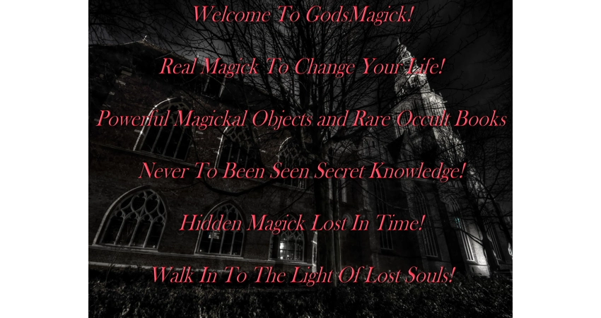 Welcome To GodsMagick!