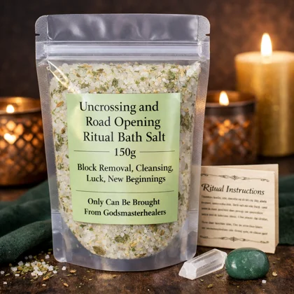 Uncrossing Road Opening Ritual Bath Salt 150g - Luck Cleansing Charged