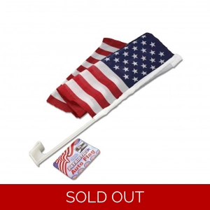 2 Patriotic USA Auto Flags