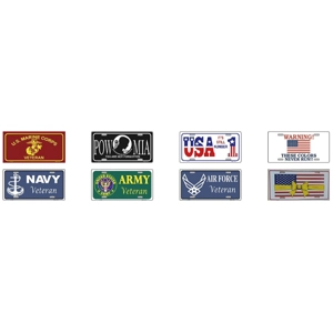 Military Patriotic License Plates